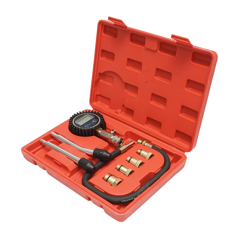 Digital pressure tester kit for gasoline engines Breckner Germany
