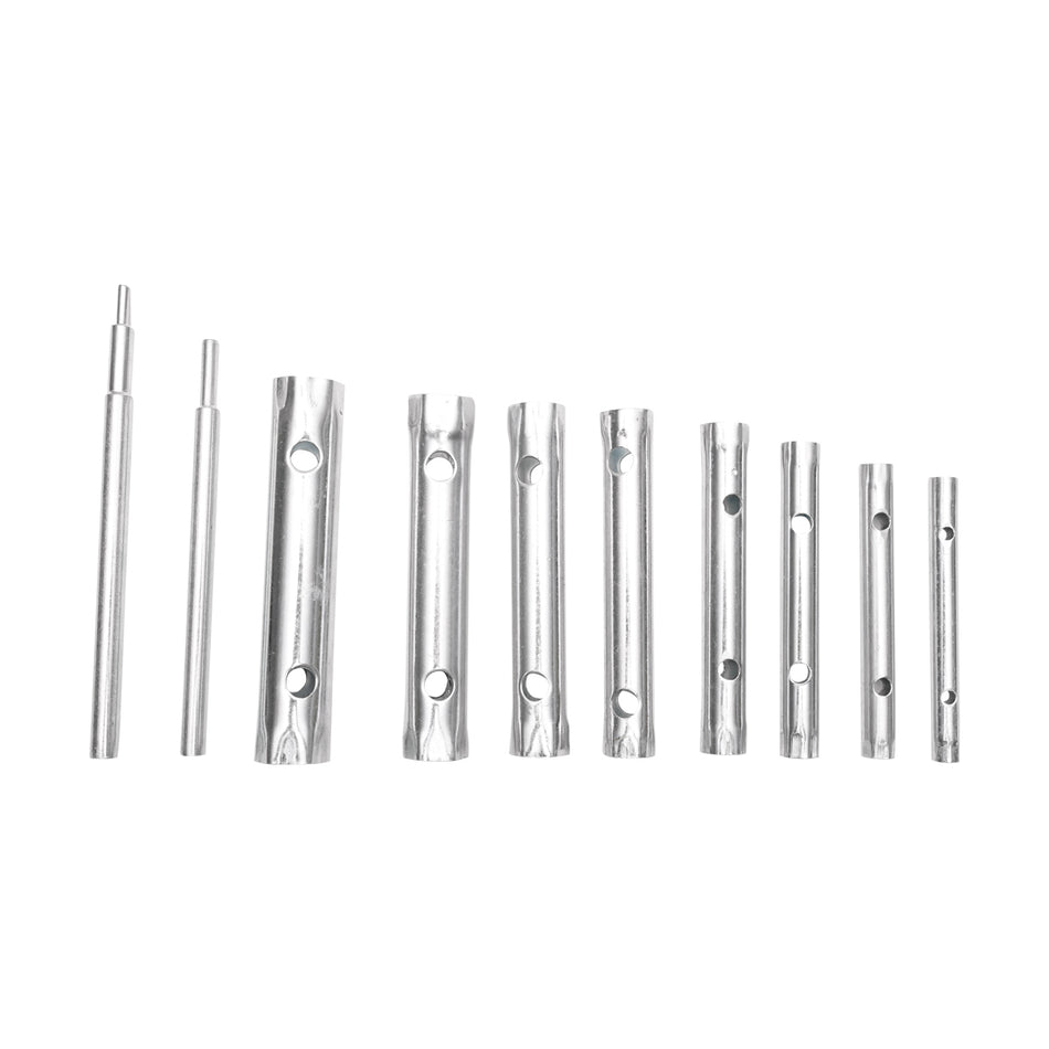 Set of 10 long double socket wrenches with 6-22 mm shaft Breckner Germany